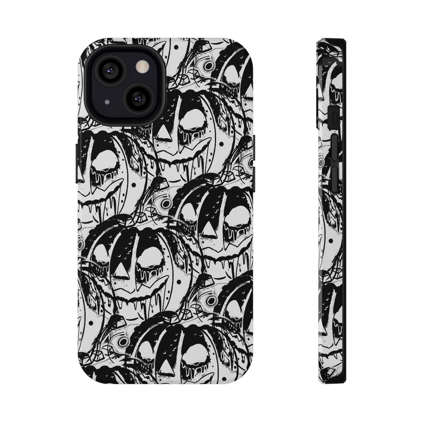 Halloween Pumpkin Impact-Resistant Phone Case - Spooky Design for Fall Celebrations