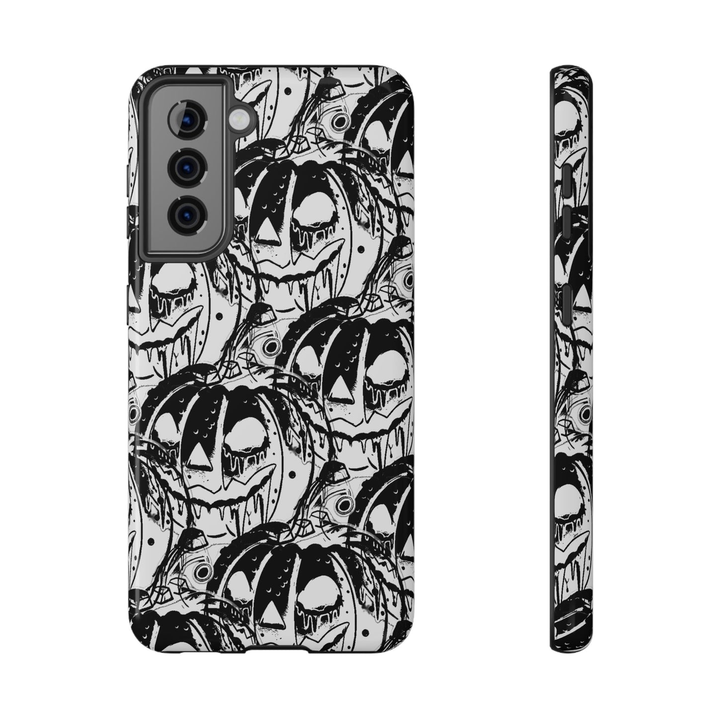 Halloween Pumpkin Impact-Resistant Phone Case - Spooky Design for Fall Celebrations